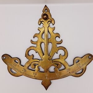 Vintage Solid Brass Inclinometer Navigation Tool Ships Nautical Sailboat Tilt